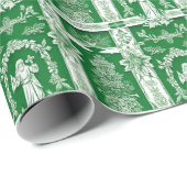 緑のモンククリスマス ラッピングペーパー (ロールコーナー)
