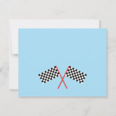 緑のモンスタートラックの誕生会 招待状 (裏面)