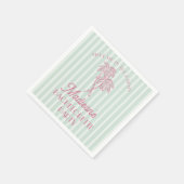 緑のヤシの木が揺れる春のビーチで、最高の花嫁と一緒にパステルカラーの楽園を満喫しよう スタンダードカクテルナプキン (角)