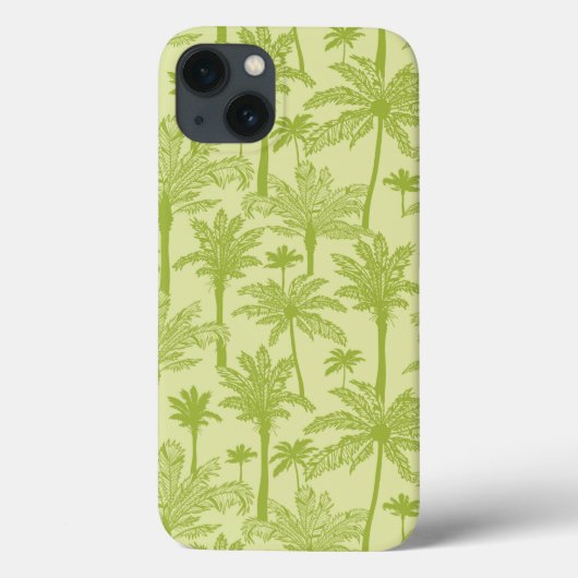 緑のヤシの木のパターン Case-Mate iPhoneケース (裏面)