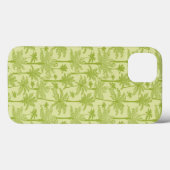 緑のヤシの木のパターン Case-Mate iPhoneケース (裏面 (横))