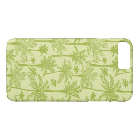 緑のヤシの木のパターン Case-Mate iPhoneケース (裏面(横))