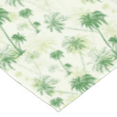 緑のヤシの木パターン テーブルクロス (アングル)
