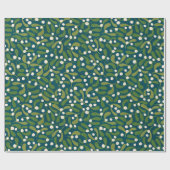 緑のヤドリギ ラッピングペーパー (フラット)