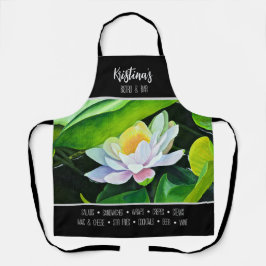 緑のユリと離れビジネステーマ、 エプロン