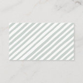 緑のユーカリおむつラッフルベビーシャワーカード エンクロージャーカード (裏面)