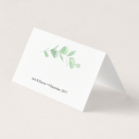 緑のユーカリのテントは|の結婚の座席表を梳きます (正面)