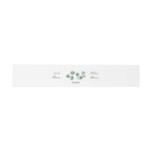 緑のユーカリの結婚指輪 招待状ベリーバンド (フラット)