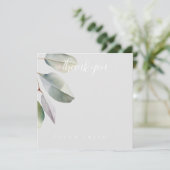  緑のユーカリの葉  サンキューカード (スタンド正面)