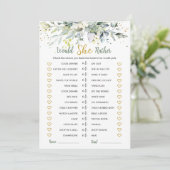 緑のユーカリは彼女はむしろブライダルゲーム 招待状 (スタンド正面)