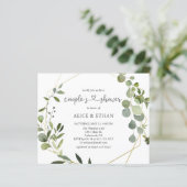 緑のユーカリハート植物カップルのシャワー (スタンド正面)