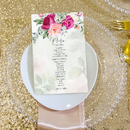 緑のユーカリプタス・マゼンタピーニーバラメニュー