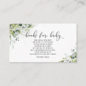 緑のユーカリベビーチケット エンクロージャーカード (正面)