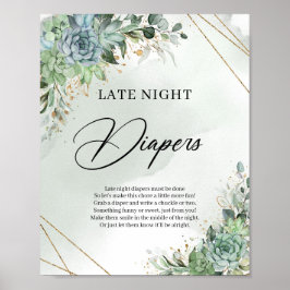 緑のユーカリ吸汁晩夜寝用おむつ ポスター