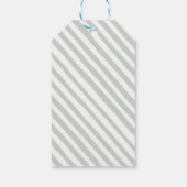 緑のユーカリ女の子の赤ちゃん感謝していシャワーあなたラベル ギフトタグ (裏面)