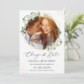 緑のユーカリ幾何結婚の延期 セーブザデート (スタンド正面)