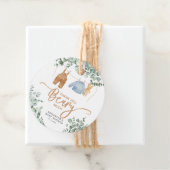 緑のユーカリ我々は赤ちゃんシャワーを待つことができる フェイバータグ (インサイチュ)