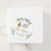 緑のユーカリ我々は赤ちゃんシャワーを待つことができる フェイバータグ (インサイチュ)