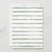 緑のユーカリ我々は赤ちゃんシャワーを待つことができる 招待状 (裏面)