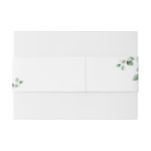 緑のユーカリ文字 招待状ベリーバンド (裏面例)