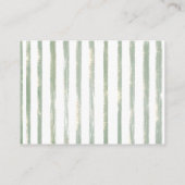 緑のユーカリ真珠のように待つ赤ちゃんシャワー本 エンクロージャーカード (裏面)