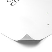 緑のユーカリ結婚プスの歓迎サイン ポスター (角)