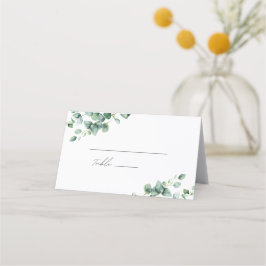 緑のユーカリ結婚プス結婚ト プレイスカード