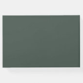 緑のユーカリ結婚プタス ゲストブック (裏面)