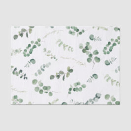 緑のユーカリ緑のズ葉デカップクラフト 薄葉紙