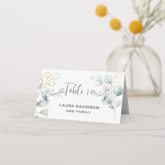 緑のユーカリ緑のフローラ園 プレイスカード (裏面)