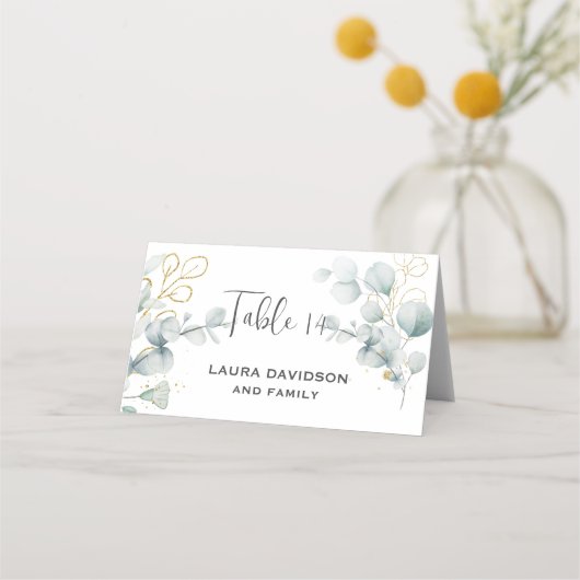 緑のユーカリ緑のフローラ園 プレイスカード (正面)