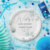 緑のユーカリ緑のフローラ園 ペーパープレート (パーティー)