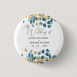 緑のユーカリ緑フローラガーデン紙プラット 缶バッジ