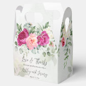 緑のユーカリ色マゼンタ牡丹バラカスタム フェイバーボックス (オープン)