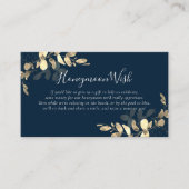 緑のユーカリ詩ハネムーンウィッシュ エンクロージャーカード (正面)