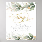 緑のユーカリ金ゴールドはそれをサインゲームにリングを置いた ポスター (正面)