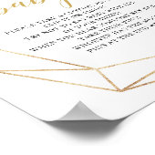 緑のユーカリ金ゴールドはベビーゲームのサインを言わない ポスター (角)