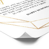 緑のユーカリ金ゴールドボーリング狩りゲームサイン ポスター (角)