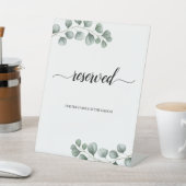 緑のユーカリ離れス書道予約 台座サイン (インサイチュ)