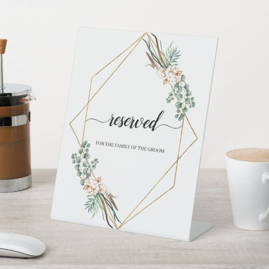 緑のユーカリ離れス書道予約 台座サイン (インサイチュ)