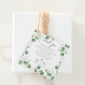 緑のユーカリ離れス自然インスパイア結婚ズ フェイバータグ (インサイチュ)