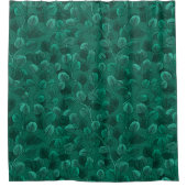 緑のユーカリ シャワーカーテン (正面)