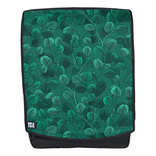 緑のユーカリ バックパック (正面)