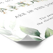 緑のユーカリ 何個のキャンディー サイン (角)