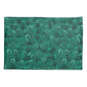 緑のユーカリ 枕カバー (裏面)