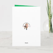 緑のユーモアで楽しいセントパトリックデー 猫 シーズンカード (裏面)