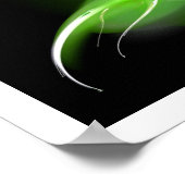 緑のライトバード ポスター (角)