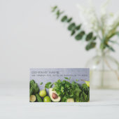 緑のライフスタイルの健康な生命名刺 名刺 (スタンド正面)