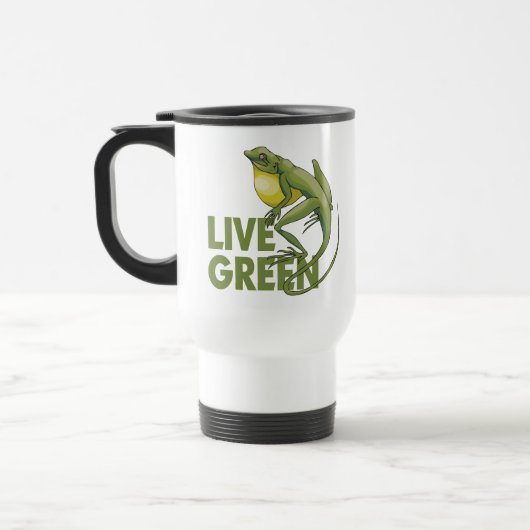 緑のライブ トラベルマグ (左)