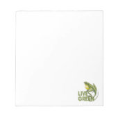 緑のライブ ノートパッド (正面)